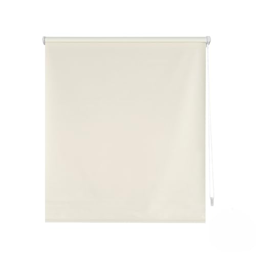 ECOMMERC3 EASYFIX Rollo, Blickdicht, glatt, Größe 140 x 180, Blickdicht, ohne Werkzeug, Stoffgröße, 137 x 175 cm, ohne Bohren, Beige von ECOMMERC3