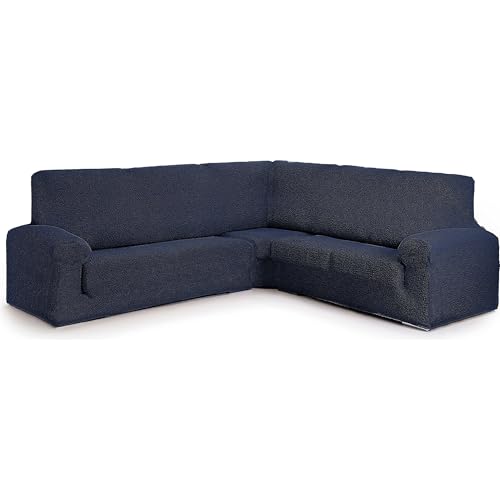 ECOMMERC3 Ecksofabezug, 3+1, sehr elastisch, täglicher Schutz und Passform für Sofas, Blauer Sofabezug, bi-elastisch, atmungsaktiv ECOMMERC3 Ecksofabezug, 3+1, sehr elastisch, täglicher Schutz und Passform für Sofas, Blauer Sofabezug, bi-elastisch, atmungsaktiv von ECOMMERC3