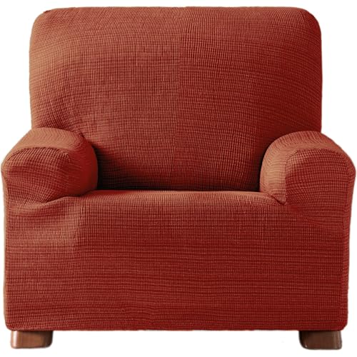ECOMMERC3 Elastischer Jacquard-Sofabezug, Größe 1-Sitzer, universelle Passform und atmungsaktiv, Farbe Heizkessel, Verschleißschutz, rutschfestes Design mit elastischem Band von ECOMMERC3