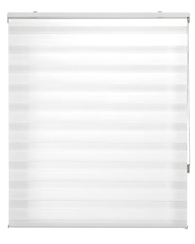 ECOMMERC3 Elegante Doppelrollo Tag und Nacht Größe 160x250 - Doppelrollo Tag und Nacht Stoffgröße 157x245 - Einfach zu installierender Rollo Farbe Gebrochenes Weiß ECOMMERC3 Elegante Doppelrollo Tag und Nacht Größe 160x250 - Doppelrollo Tag und Nacht Stoffgröße 157x245 - Einfach zu installierender Rollo Farbe Gebrochenes Weiß von ECOMMERC3