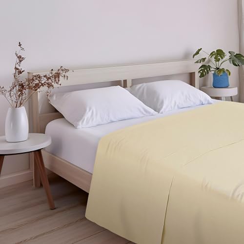 ECOMMERC3 Extra weiches und bequemes Bettlaken, für 80 cm breite Betten, gelb, atmungsaktiv, pflegeleicht ECOMMERC3 Extra weiches und bequemes Bettlaken, für 80 cm breite Betten, gelb, atmungsaktiv, pflegeleicht von ECOMMERC3