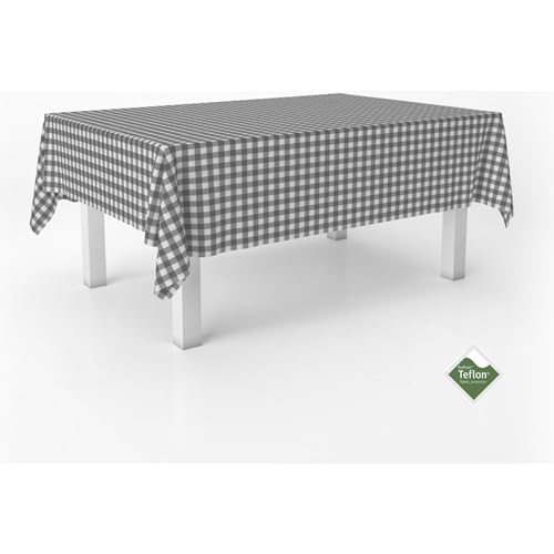 ECOMMERC3 Fleckabweisende Tischdecke für rechteckigen Tisch, Größe 140x140 cm | Schmutzabweisende Tischdecke, extra weich und wasserdicht, Dunkelgrau ECOMMERC3 Fleckabweisende Tischdecke für rechteckigen Tisch, Größe 140x140 cm | Schmutzabweisende Tischdecke, extra weich und wasserdicht, Dunkelgrau von ECOMMERC3