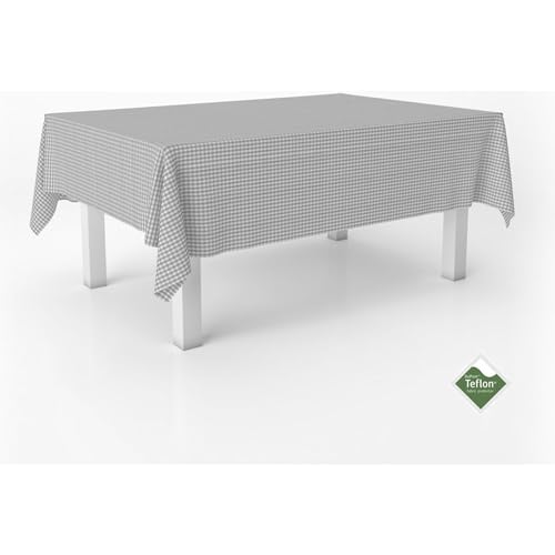 ECOMMERC3 Fleckabweisende Tischdecke für rechteckigen Tisch, Größe 180x140 cm | Schmutzabweisende Tischdecke, extra weich und wasserdicht, Hellgrau ECOMMERC3 Fleckabweisende Tischdecke für rechteckigen Tisch, Größe 180x140 cm | Schmutzabweisende Tischdecke, extra weich und wasserdicht, Hellgrau von ECOMMERC3