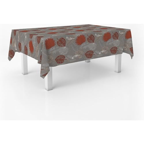 ECOMMERC3 Fleckabweisende Tischdecke für rechteckigen Tisch, Größe 200x140 cm | Schmutzabweisende Tischdecke, extra weich und wasserdicht, ARGA GRAU ECOMMERC3 Fleckabweisende Tischdecke für rechteckigen Tisch, Größe 200x140 cm | Schmutzabweisende Tischdecke, extra weich und wasserdicht, ARGA GRAU von ECOMMERC3