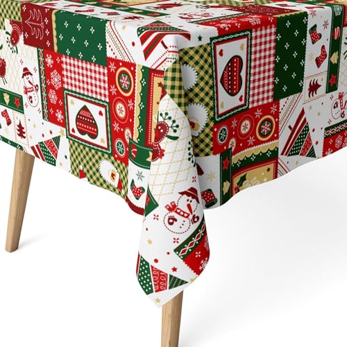 ECOMMERC3 | Schmutzabweisende Tischdecke für rechteckige Tische 240x140 cm - Extraweiche, wasserdichte, schmutzabweisende Tischdecke, Farbe Ren von ECOMMERC3