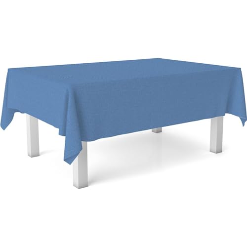 ECOMMERC3 Fleckabweisende Tischdecke für rechteckigen Tisch, Größe 260x140 cm | Schmutzabweisende Tischdecke, extra weich und wasserdicht, BLAU ECOMMERC3 Fleckabweisende Tischdecke für rechteckigen Tisch, Größe 260x140 cm | Schmutzabweisende Tischdecke, extra weich und wasserdicht, BLAU von ECOMMERC3