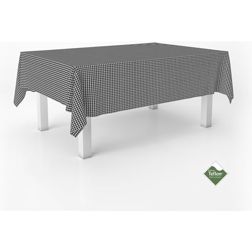ECOMMERC3 Fleckabweisende Tischdecke für runden Tisch, Größe 140, rund | Schmutzabweisende Tischdecke, extra weich und wasserdicht, Gold von ECOMMERC3