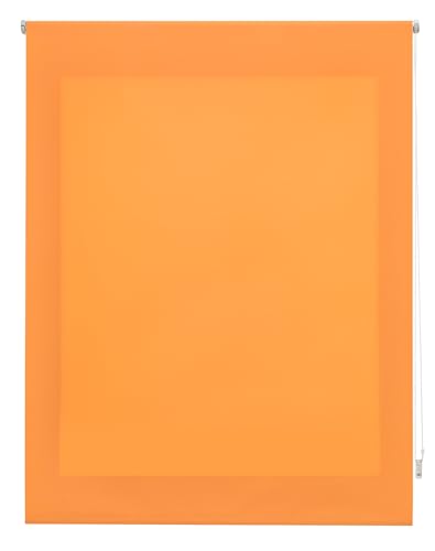 ECOMMERC3 | Premium lichtdurchlässiges Rollo Größe 160 x 175 cm - Rollo Stoffgröße 157 x 170 cm - lichtdurchlässiges Rollo Orange von ECOMMERC3