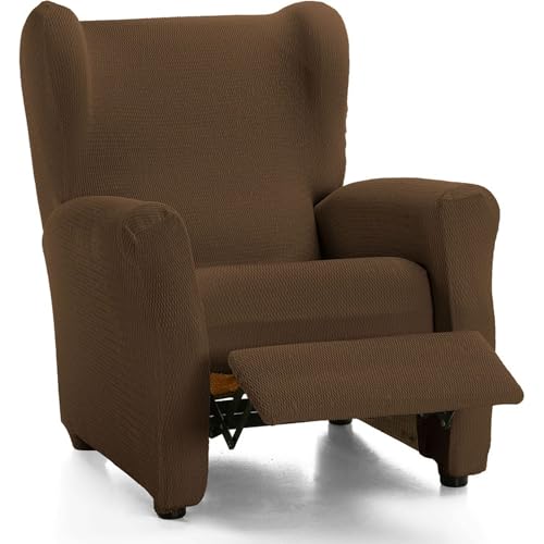 ECOMMERC3 Sofaüberwurf für Relaxsessel - Farbe Braun - rutschfest und super verstellbar, 100% Made in Spain von ECOMMERC3