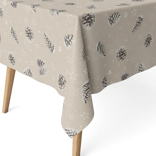 ECOMMERC3 | Schmutzabweisende Tischdecke für rechteckige Tische 250x140 cm - Extraweiche, wasserdichte, schmutzabweisende Tischdecke, Farbe Ananas GRAU ECOMMERC3 | Schmutzabweisende Tischdecke für rechteckige Tische 250x140 cm - Extraweiche, wasserdichte, schmutzabweisende Tischdecke, Farbe Ananas GRAU von ECOMMERC3