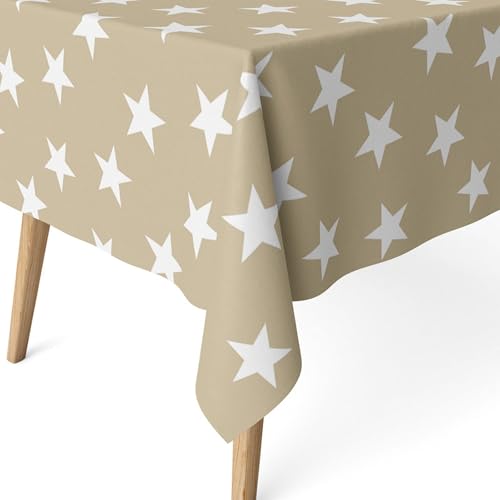 ECOMMERC3 | Schmutzabweisende Tischdecke für rechteckige Tische 250x140 cm - Extraweiche, wasserdichte, schmutzabweisende Tischdecke, Farbe Polar BEIGE ECOMMERC3 | Schmutzabweisende Tischdecke für rechteckige Tische 250x140 cm - Extraweiche, wasserdichte, schmutzabweisende Tischdecke, Farbe Polar BEIGE von ECOMMERC3