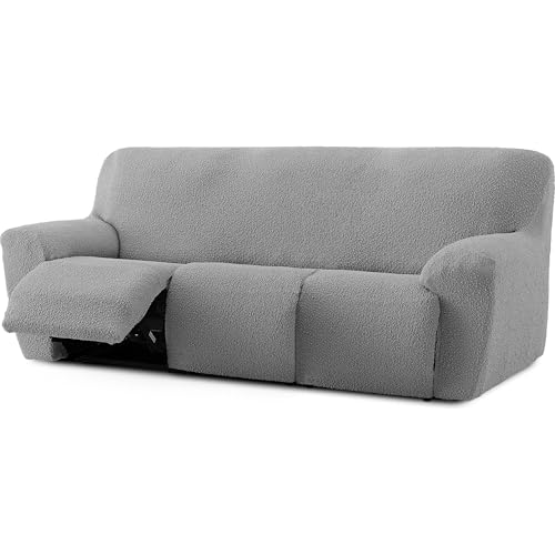 ECOMMERC3 Sofabezug, 3 x 3, sehr elastisch, hellgrau, anpassbar und atmungsaktiv, für Chester und Klippan Sofas von ECOMMERC3
