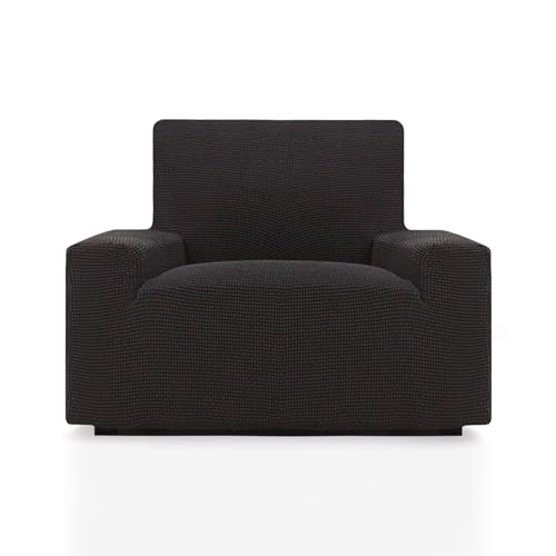 ECOMMERC3 Sofabezug, Größe 1-Sitzer, 70-110 cm, Sofa-Effekt, Schwarz, einfache Installation von ECOMMERC3