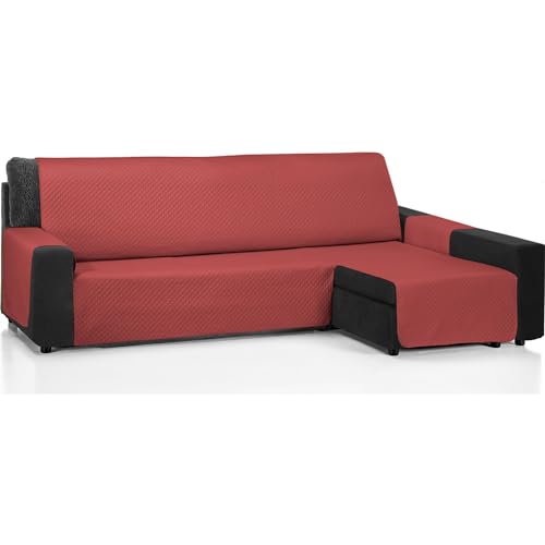 ECOMMERC3 Sofabezug Chaise Long 200 cm, geeignet für Chaise Long Eckteil rechts und Links – Sofabezug Chaise, lang, verstellbar, Rot von ECOMMERC3