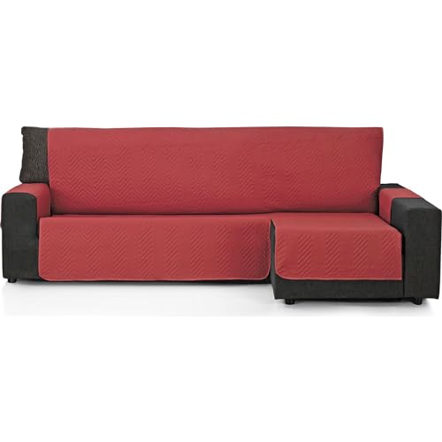 ECOMMERC3 Sofabezug Chaise Long 200 cm, geeignet für Chaise Long Eckteil rechts und Links – Sofabezug Chaise, lang, verstellbar, Rot von ECOMMERC3