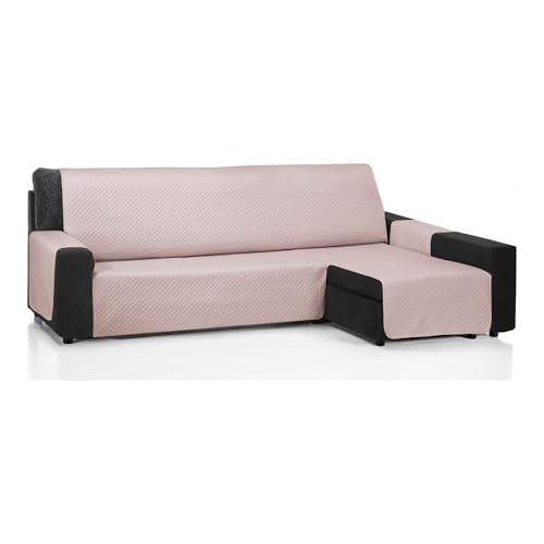 ECOMMERC3 Sofabezug Chaise Long 280 cm, geeignet für Chaise Long Eckteil rechts und Links – Sofabezug Chaise, lang, verstellbar, Lachsfarben von ECOMMERC3