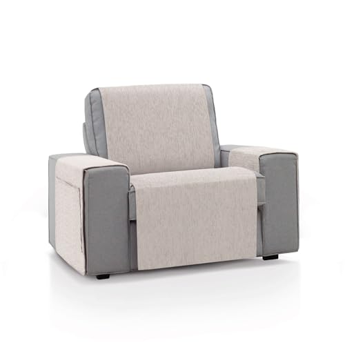 ECOMMERC3 Sofabezug für 1-Sitzer, 55 x 220 cm, Naturfarbe, weich, 100% Made in Spain, Natur von ECOMMERC3
