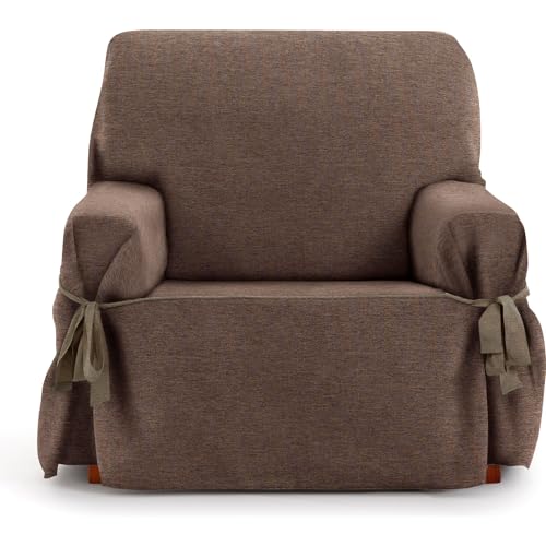 ECOMMERC3 Sofabezug für 1-Sitzer, Jacquard-Stoff, Nicht elastisch, Braun, mit dekorativen Bändern und elegantem Schutz für Ihr Sofa ECOMMERC3 Sofabezug für 1-Sitzer, Jacquard-Stoff, Nicht elastisch, Braun, mit dekorativen Bändern und elegantem Schutz für Ihr Sofa von ECOMMERC3