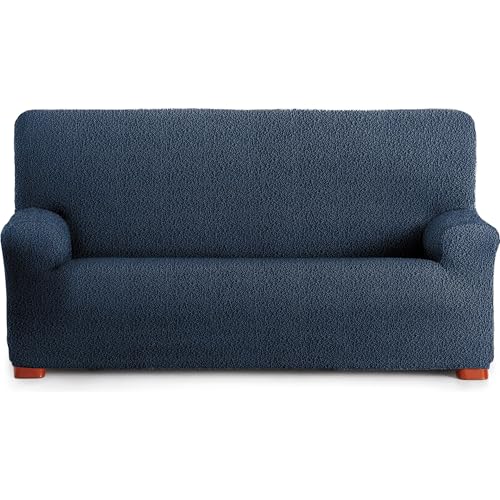 ECOMMERC3 Sofabezug für 3-Sitzer, bi-elastisch, sehr elastischer Stoff, blau, atmungsaktiv und verstellbar, mit Schaumstoffpolstern und Gummibändern ECOMMERC3 Sofabezug für 3-Sitzer, bi-elastisch, sehr elastischer Stoff, blau, atmungsaktiv und verstellbar, mit Schaumstoffpolstern und Gummibändern von ECOMMERC3