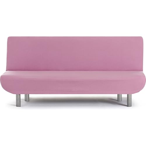 ECOMMERC3 Sofabezug für 3-Sitzer, bi-elastisch, universal, einfach anzubringen und zu entfernen, Verschleißschutz, Rosa von ECOMMERC3