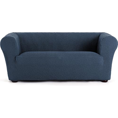 ECOMMERC3 | Sofabezug für 3-Sitzer, sehr elastisch, für Chester und Klippan, Blau, Schutz im Alltag und Passform von ECOMMERC3