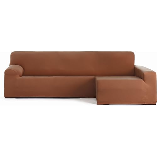 ECOMMERC3 Sofabezug für Chaiselongue, Langer Arm rechts, bi-elastisch, atmungsaktiv, Bezug für Chaiselongue, Farbe Kessel, Gummibänder und Schaumstoffe, Verschleißschutz von ECOMMERC3