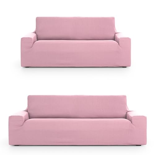 ECOMMERC3 Sofaüberwurf 3+2 Duo, universell und vielseitig, Sofaüberwurf in Rosa, einfach anzubringen, für Rückenlehne, Sitzfläche und Armlehnen ECOMMERC3 Sofaüberwurf 3+2 Duo, universell und vielseitig, Sofaüberwurf in Rosa, einfach anzubringen, für Rückenlehne, Sitzfläche und Armlehnen von ECOMMERC3