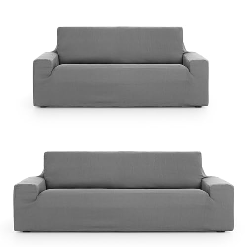 ECOMMERC3 Sofaüberwurf 3+2 Duo, universell und vielseitig – Sofaüberwurf in Grau, einfach anzubringen, für Rückenlehne, Sitz und Armlehnen ECOMMERC3 Sofaüberwurf 3+2 Duo, universell und vielseitig – Sofaüberwurf in Grau, einfach anzubringen, für Rückenlehne, Sitz und Armlehnen von ECOMMERC3