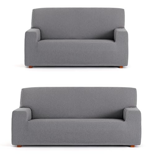 ECOMMERC3 Sofaüberwurf Duo 3+2, universell und vielseitig – Sofaüberwurf in Grau, einfach anzubringen, für Rückenlehne, Sitz und Armlehnen ECOMMERC3 Sofaüberwurf Duo 3+2, universell und vielseitig – Sofaüberwurf in Grau, einfach anzubringen, für Rückenlehne, Sitz und Armlehnen von ECOMMERC3