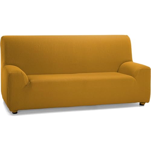 ECOMMERC3 Sofaüberwurf für 2-Sitzer, senffarben, gepolstert, 2-Sitzer, rutschfest und super verstellbar, 100% Made in Spain von ECOMMERC3