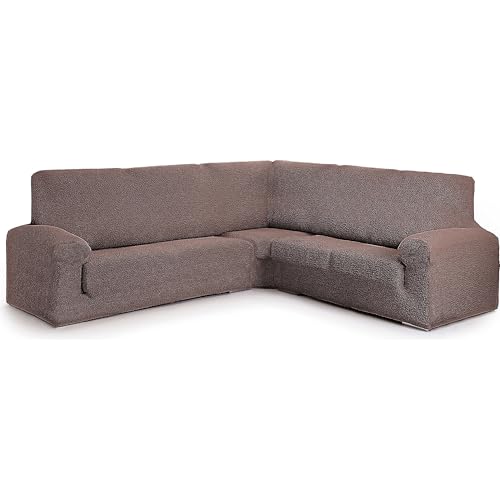 ECOMMERC3 Sofaüberwurf für Ecksofas, 3+2, sehr elastisch, täglicher Schutz und Passform für Sofas, Braun, bi-elastisch, atmungsaktiv ECOMMERC3 Sofaüberwurf für Ecksofas, 3+2, sehr elastisch, täglicher Schutz und Passform für Sofas, Braun, bi-elastisch, atmungsaktiv von ECOMMERC3