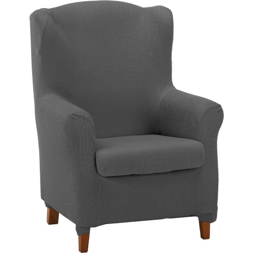 ECOMMERC3 Sofaüberwurf für Ohrensessel Überzug aus Duplex - Farbe Grau - rutschfest und super verstellbar, 100% Made in Spain ECOMMERC3 Sofaüberwurf für Ohrensessel Überzug aus Duplex - Farbe Grau - rutschfest und super verstellbar, 100% Made in Spain von ECOMMERC3