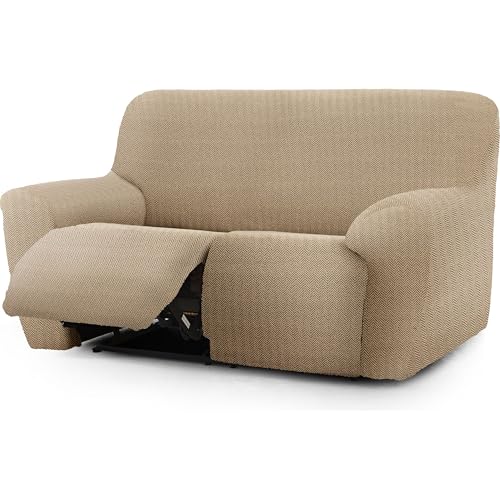 ECOMMERC3 Sofaüberwurf für gemeinsame Füße, 3 x 2, sehr elastisch, bi-elastisch, Beige, atmungsaktiv, einfach anzubringen und zu entfernen, mit Schaumstoffpolstern und Fußstützengummis von ECOMMERC3
