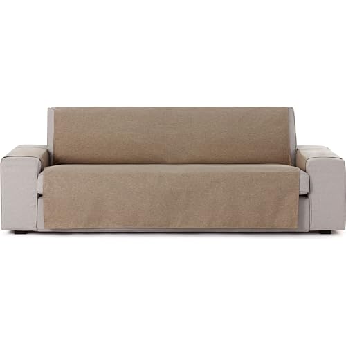 ECOMMERC3 Universeller und vielseitiger 3-Sitzer-Sofabezug – Stuhlbezug in Beige, einfach anzubringender Schutz für Rückenlehne, Sitzfläche und Armlehnen von ECOMMERC3