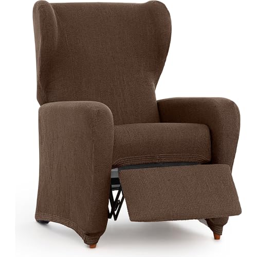 ECOMMERC3 Universeller und vielseitiger Relax-Sesselbezug in Braun, einfach anzubringen, Schutz für Rückenlehne, Sitz und Armlehnen von ECOMMERC3