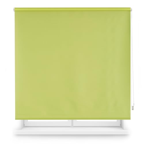 ECOMMERC3 | Verdunkelungsrollo, nach Maß, 60 x 230 cm, Blickdicht, Stoffgröße 57 x 225 cm, Verdunkelungsrollo, Grün von ECOMMERC3