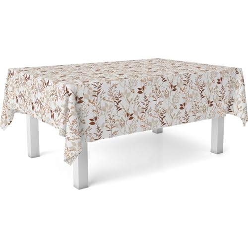 ECOMMERC3 Wachstuch, Größe 220 x 140 cm, fleckenabweisend, Botanische Tischdecke, 100% Made in Spain, kein Durchdringen von Flüssigkeiten, Botanic von ECOMMERC3