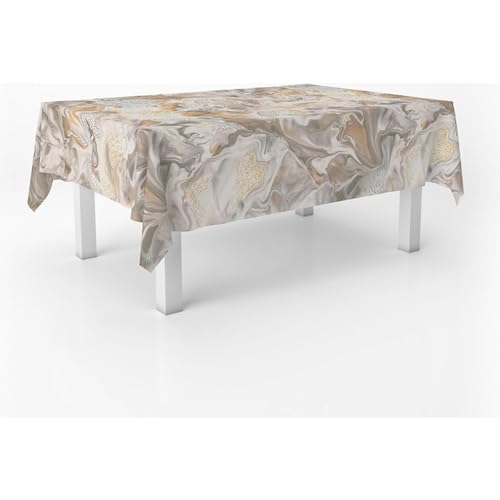 ECOMMERC3 Wachstuch, rechteckig, Größe 100 x 140 cm, Stil, Haltbarkeit und einfache Reinigung für Ihren Tisch – fleckenabweisende und wasserdichte Wachstuch-Tischdecke, Gold ECOMMERC3 Wachstuch, rechteckig, Größe 100 x 140 cm, Stil, Haltbarkeit und einfache Reinigung für Ihren Tisch – fleckenabweisende und wasserdichte Wachstuch-Tischdecke, Gold von ECOMMERC3