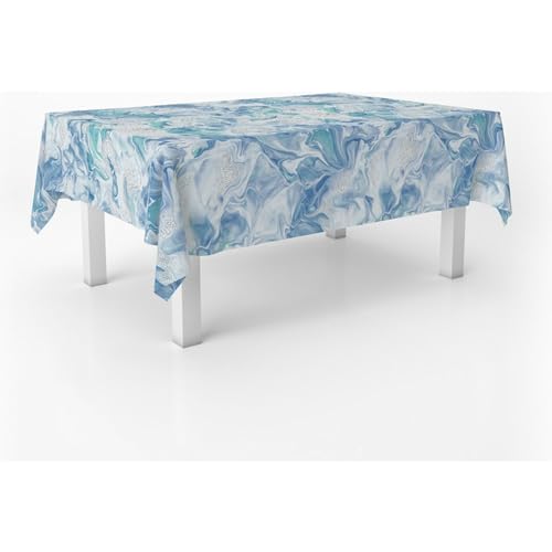 ECOMMERC3 Wachstuch, rechteckig, Größe 100 x 140 cm, Stil, Haltbarkeit und einfache Reinigung für Ihren Tisch – fleckenabweisende und wasserdichte Wachstuch-Tischdecke von ECOMMERC3