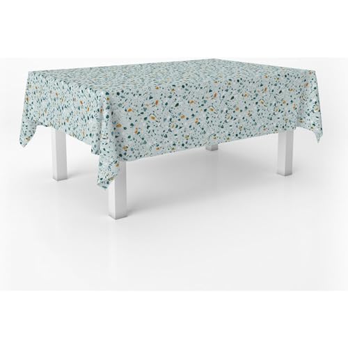 ECOMMERC3 Wachstuch, rechteckig, Größe 140 x 140 cm, Stil, Haltbarkeit und einfache Reinigung für Ihren Tisch – Wachstuch-Tischdecke, schmutzabweisend und wasserdicht von ECOMMERC3
