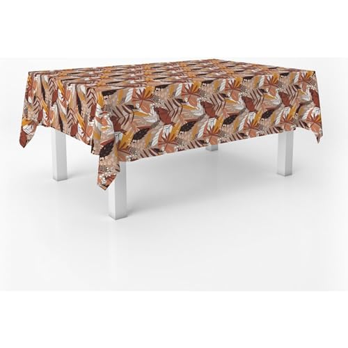 ECOMMERC3 Wachstuch, rechteckig, Größe 140 x 140 cm, Stil, Haltbarkeit und einfache Reinigung für Ihren Tisch – Wachstuch-Tischdecke, schmutzabweisend und wasserdicht von ECOMMERC3