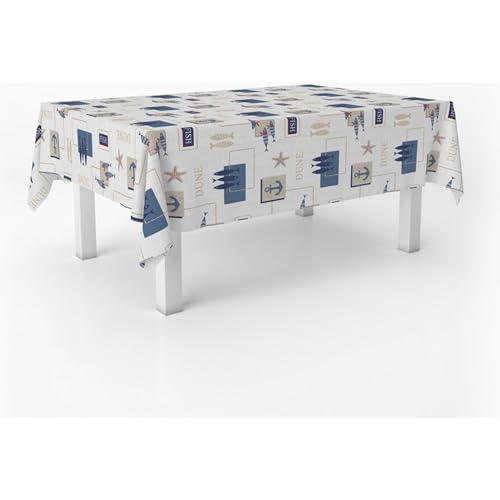 ECOMMERC3 Wachstuch, rechteckig, Größe 220 x 140 cm, Stil, Haltbarkeit und einfache Reinigung für Ihren Tisch – Wachstuch-Tischdecke, schmutzabweisend und wasserdicht, See-blau ECOMMERC3 Wachstuch, rechteckig, Größe 220 x 140 cm, Stil, Haltbarkeit und einfache Reinigung für Ihren Tisch – Wachstuch-Tischdecke, schmutzabweisend und wasserdicht, See-blau von ECOMMERC3