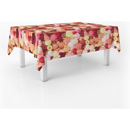 ECOMMERC3 Wachstuch, rechteckig, Größe 220 x 140 cm, Stil, Haltbarkeit und einfache Reinigung für Ihren Tisch – Wachstuch-Tischdecke, schmutzabweisend und wasserdicht von ECOMMERC3
