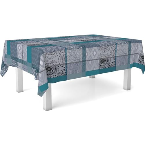 ECOMMERC3 Wachstuch, rechteckig, Größe 260 x 140 cm, Stil, Haltbarkeit und einfache Reinigung für Ihren Tisch - Wachstuch-Tischdecke, schmutzabweisend und wasserdicht, Blau ECOMMERC3 Wachstuch, rechteckig, Größe 260 x 140 cm, Stil, Haltbarkeit und einfache Reinigung für Ihren Tisch - Wachstuch-Tischdecke, schmutzabweisend und wasserdicht, Blau von ECOMMERC3