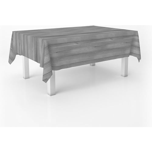 ECOMMERC3 Wachstuch, rechteckig, Größe 260 x 140 cm, Stil, Haltbarkeit und einfache Reinigung für Ihren Tisch - Wachstuch-Tischdecke, schmutzabweisend und wasserdicht, Grau ECOMMERC3 Wachstuch, rechteckig, Größe 260 x 140 cm, Stil, Haltbarkeit und einfache Reinigung für Ihren Tisch - Wachstuch-Tischdecke, schmutzabweisend und wasserdicht, Grau von ECOMMERC3