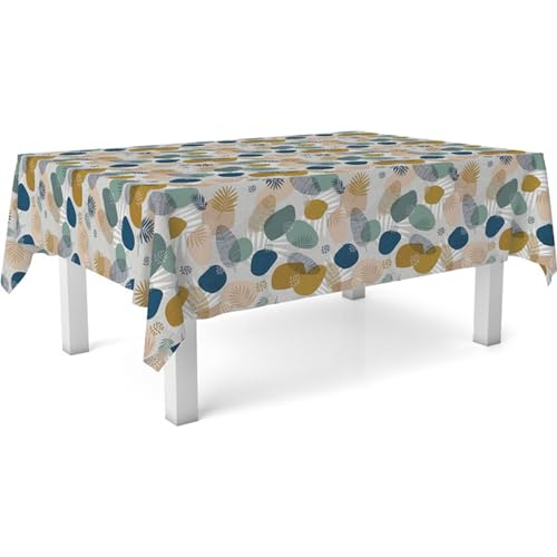 ECOMMERC3 Wachstuch-Tischdecke, Größe 240 x 140 cm, fleckenabweisend, Farbe: Graugrün, 100% Made in Spain, kein Durchdringen von Flüssigkeiten, Grün (Tormes Green) von ECOMMERC3