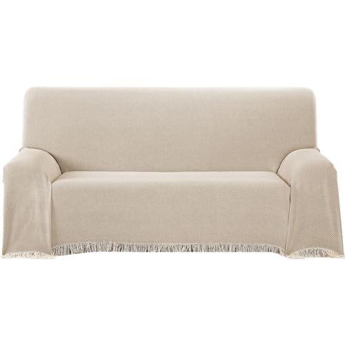 ECOMMERC3 | Mehrzweck-Tagesdecke, Größe 130 x 180 cm, für Sofa oder Bett, Mehrzweckdecke, extra weich, Beige ECOMMERC3 | Mehrzweck-Tagesdecke, Größe 130 x 180 cm, für Sofa oder Bett, Mehrzweckdecke, extra weich, Beige von ECOMMERC4