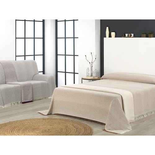 ECOMMERC3 | Mehrzweck-Tagesdecke, Größe 180 x 260 cm, für Sofa oder Bett, Mehrzweckdecke, extra weich, Braun von ECOMMERC48