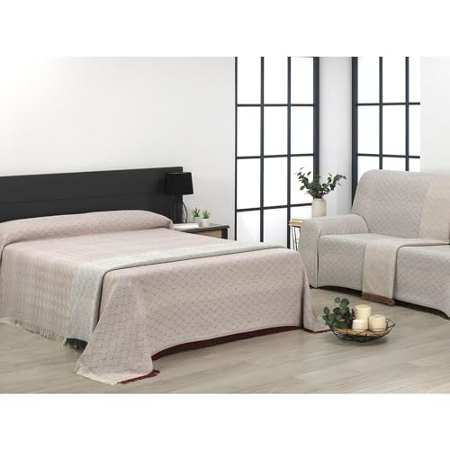 ECOMMERC3 | Mehrzweck-Tagesdecke, Größe 300 x 260 cm, für Sofa oder Bett, Mehrzweckdecke, extra weich, Grau von ECOMMERC3