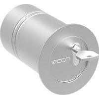 Econ - Rohrtresor groß mit Edelstahlverschluß - silber von ECON